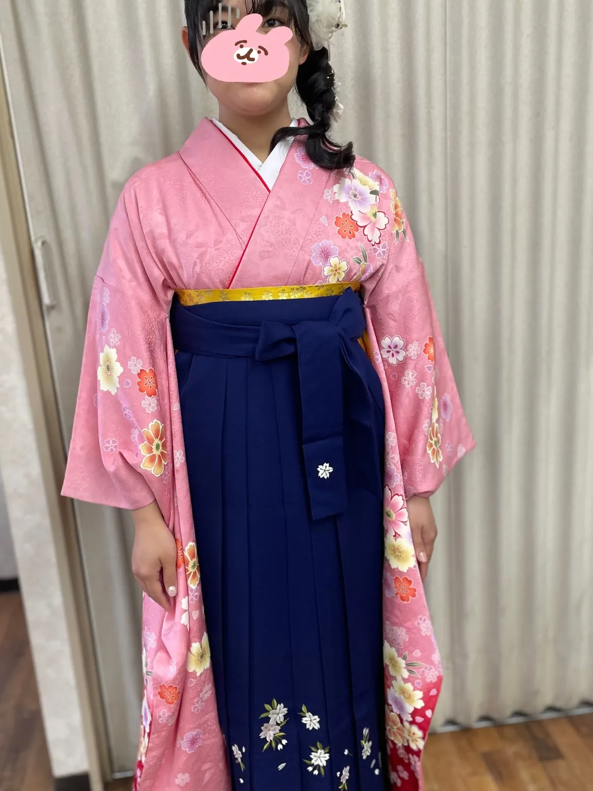 岡大の卒業式に出席の為早朝より来て下さいました♪成人式の時も...