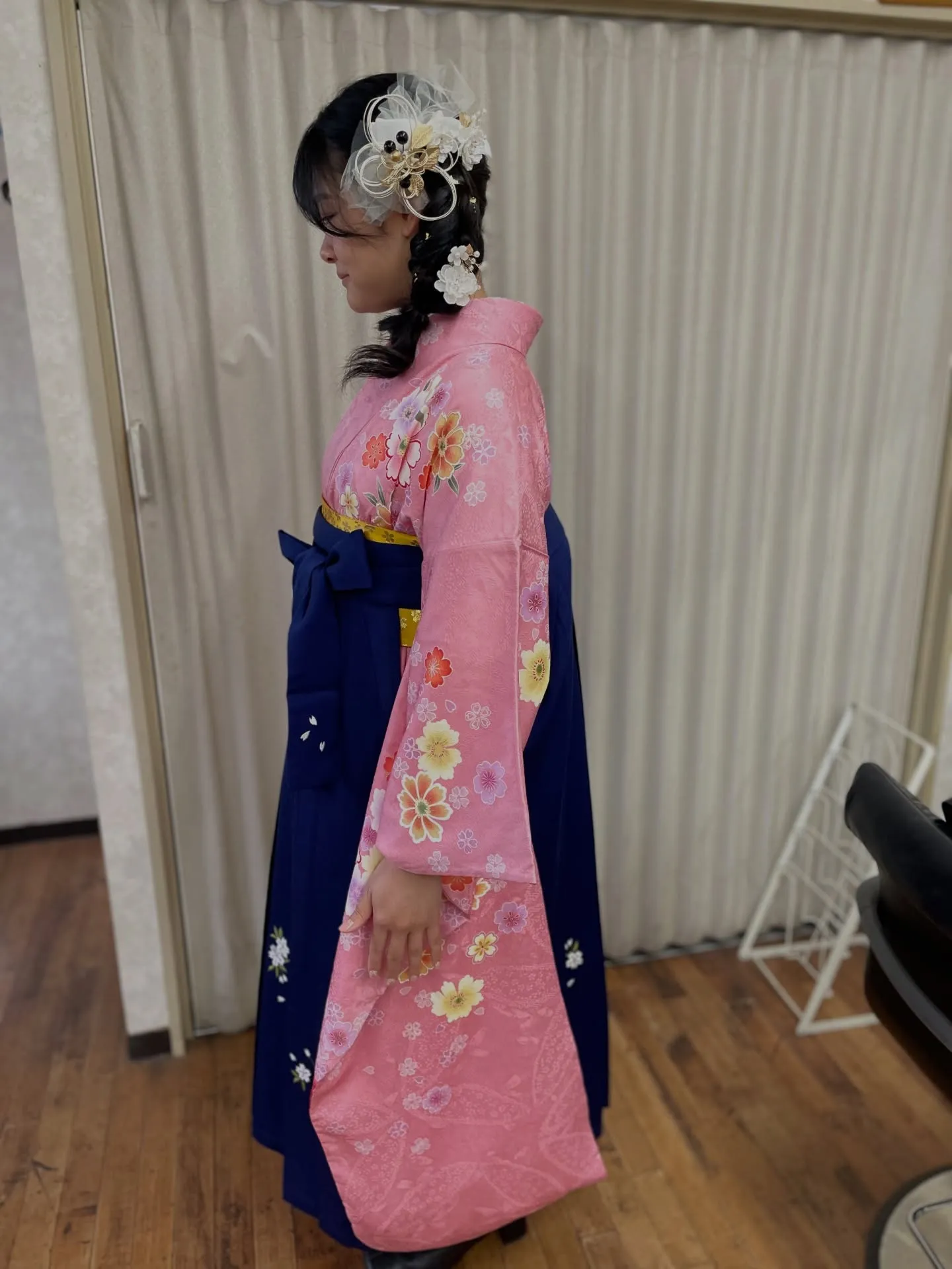 岡大の卒業式に出席の為早朝より来て下さいました♪成人式の時も...